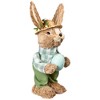 Northlight 10" Sisal Standing Bunny Rabbit with Robin's Egg Spring Easter Figure - Brown/Green - 3 of 4