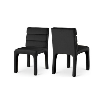 Meridian Furniture,Kai Velvet Dining Chair, Set of 2
