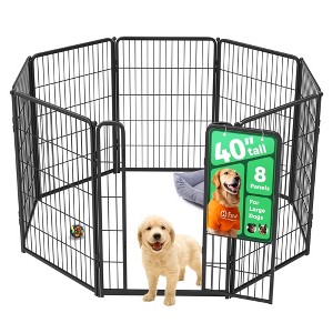 FXW Homeplus Indoor Dog Playpen - Stress-Free and Safe Play,Panels for Puppy and Small Dogs, Black│Patented - 1 of 4