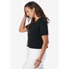 Jessica London Women's Plus Size Jewel-Neck Shrug - 4 of 4