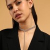 SOHI Women's Crystal Silver The Bijou Multi-Layer Lariat Necklace - 4 of 4