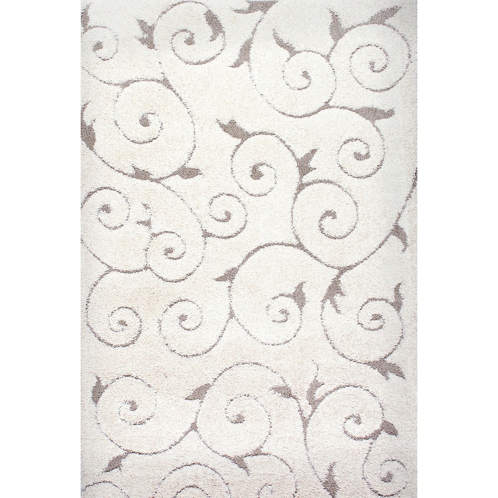 4'x6' Machine Made Maisha Area Rug Cream- nuLOOM