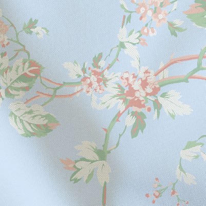 floral blue/pink print
