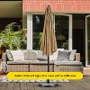 XIYUYEU Large Patio Umbrella 9 ft Half Umbrella Outdoor Patio Round Outdoor Table Umbrella with Crank for Patio, Garden, No Base - 3 of 4