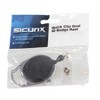 SICURIX Quick Clip Oval ID Badge Reel, Black, Pack of 6 - 4 of 4