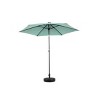 9FT Outdoor Patio Double Sided Umbrella With 6 Steel Ribs,Table Umbrella With Push Button Tilt And Crank,Base Not Included-Coolbibila - 2 of 4
