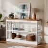 Hommoo 41.34" Modern 3-Tier Console Table, Narrow Entryway Sofa Table Behind Couch - 4 of 4