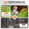 Munora 5-Pack Garden Fence - 36.6"H x 29.5"L Metal Animal Barrier with 2.5" Spike Spacing - Rust-Resistant Decorative Fencing for Yard, Patio - 4 of 4
