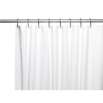 Carnation Home Fashions 6 Gauge Peva Standard-Sized Shower Liner with Metal Grommets, 72" x 72", White