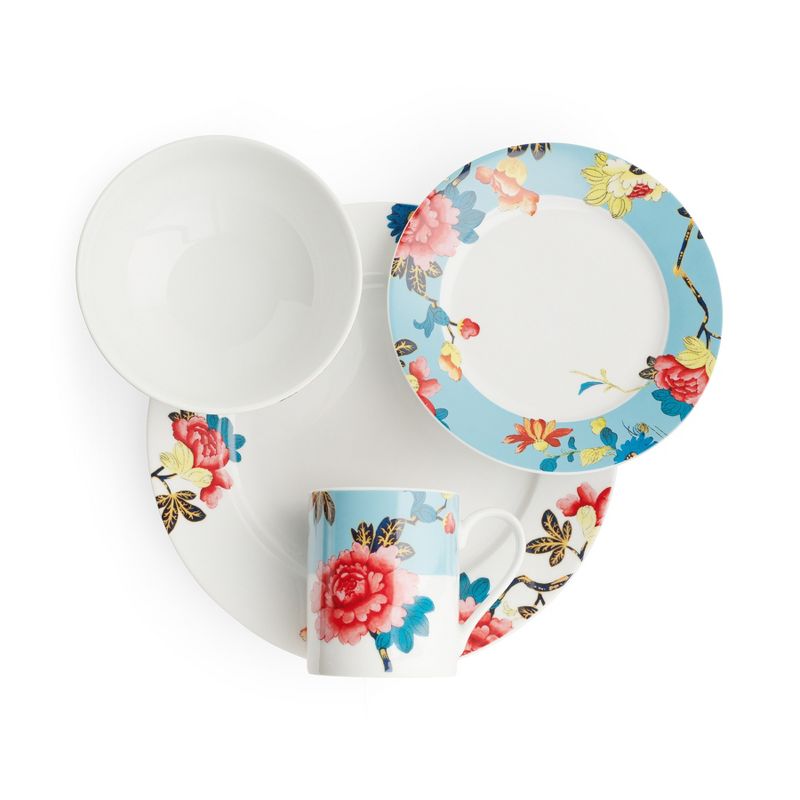 Spode Home Isabella 16 Piece Dinnerware Set with Service for 4  - 10.5" Dinner Plate, 7.5" Salad Plate, 6" Cereal Bowl, 12 oz Mug, 3 of 4