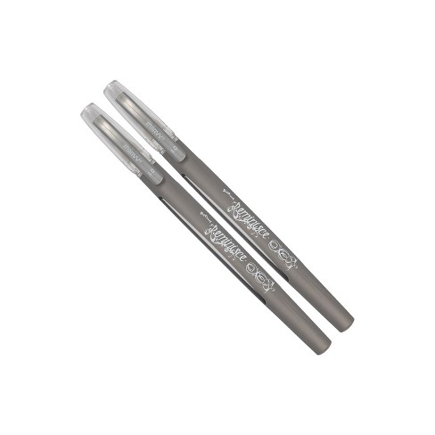Jam Paper Gel Pens 0.7 Mm Silver 2/pack 6544970a : Target