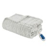 NicBex 1PC Faux Fur Heated Throw Blanket, All Seasons Comfort Blanket, Carved & Brushed Serengeti Blanket, 50x70" for Living Room, Bedroom, Home Decor - 4 of 4