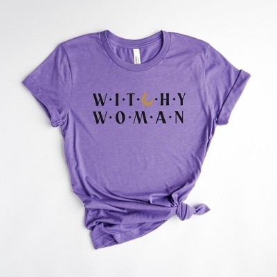Simply Sage Market Witchy Woman Short Sleeve Tee - L - Grape