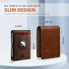 Wallet-Mens-Slim-RFID Blocking Wallet Leather with Money Clip Air Tag Wallet Card Holder Bifold - 4 of 4