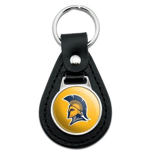 UNCG Secondary Logo Black Leather Keychain - 1 of 4