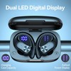 VEAT00L V6 Bluetooth Headphones Wireless Earbuds 88Hrs Playback Sport Ear Buds with Earhook Digital Display Charging Case. - 2 of 4
