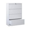 File Cabinet with 4 Drawers, Lock, 2 Keys, 440 Pounds Storage Space Lockable Metal File Cabinet , Files Legal, Letter, A4, F4 Size - 3 of 4