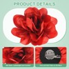 Unique Bargains Alloy Satin Fabric Big Rose Flower Dainty Brooches and Pins 4 Pcs - 2 of 4