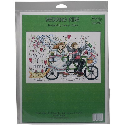 Imaginating Counted Cross Stitch Kit 8.75"X5.75"-Wedding Ride Wedding Record (14 Count)