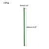 Unique Bargains Smooth Cocktail Coffee Juice Reusable Metal Straw 4 Pcs - 2 of 3