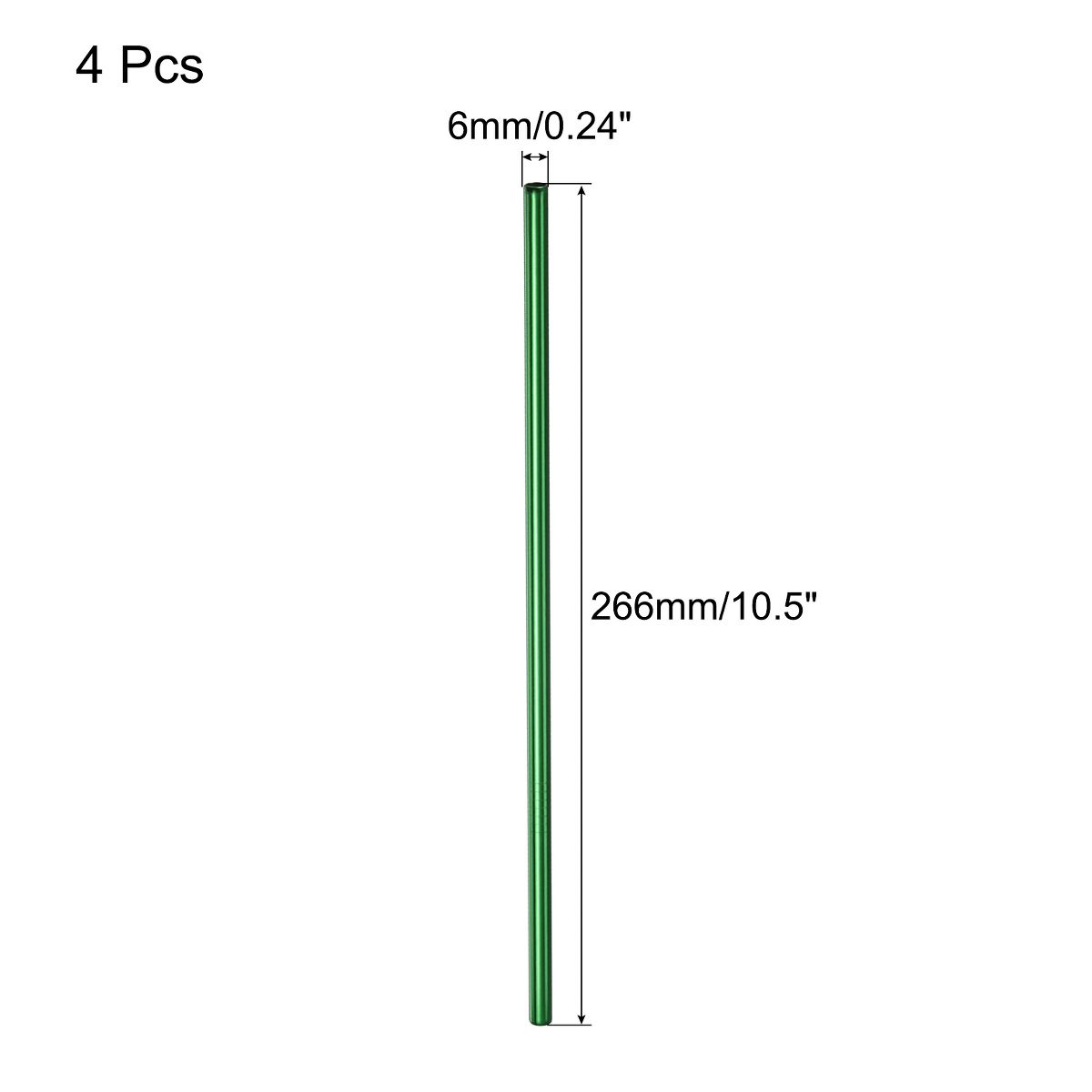 Unique Bargains Smooth Large Cocktail Coffee Juice Reusable Metal Straw 2 Pcs - thumbnail 9