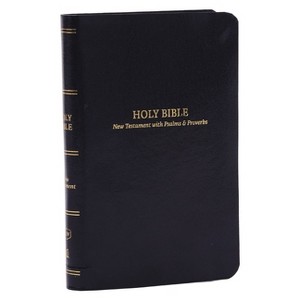 KJV Holy Bible: Pocket New Testament with Psalms and Proverbs, Black Leatherflex, Red Letter, Comfort Print: King James Version - by  Thomas Nelson - 1 of 1