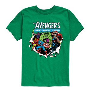 Boys' - Marvel - Avengers Paper Rip Short Sleeve Graphic T-Shirt - 1 of 4