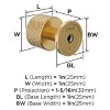 Amerock Balata Round Knob for Cabinets, Drawers, and Furniture - 3 of 4