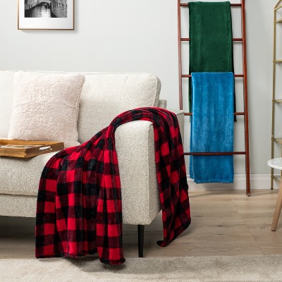 Turquoise Twin Size Fleece Flannel Throw Blanket