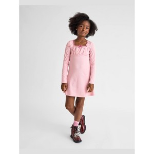 The Children's Place Girls Long Sleeve Sueded Rib Shift Dress - 1 of 4