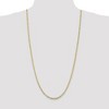 Black Bow Jewelry 3mm, 10k Yellow Gold, Concave Figaro Chain Necklace - 2 of 4