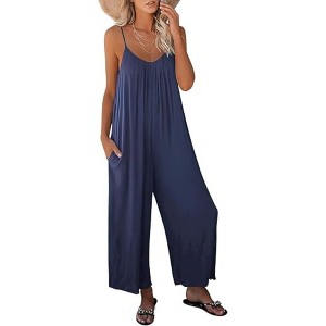 LEVEN SIXTEEN Boho Wide Leg Romper - 1 of 3