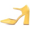 Journee Womens Hesster Mary Jane Mid Block Heel Square Toe Pumps - 2 of 4