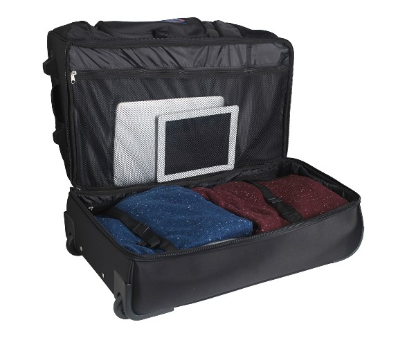 Nhl Boston Bruins Mojo 27 Rolling Drop Bottom Duffel Bag