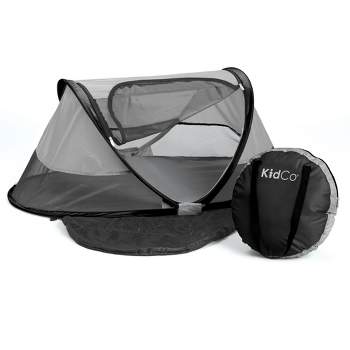 KidCo PeaPod Camp Lightweight Pop Up Child Portable Travel Bed Tent Extension with Retractable Sun Shade, Storage Pocket, and Carry Bag