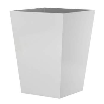 Elegant Wastebasket White - Nu Steel