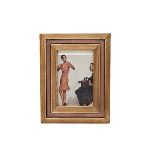 4x6 Rust Picture Frame Natural Wood, MDF, Metal & Glass by Foreside Home & Garden - 1 of 4