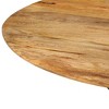 vidaXL Dining Table 43.3 in.x30.7 in. Solid Wood Mango and Steel - 3 of 4