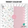 LISM 2 Piece Crib Sheets,Crib Fitted Sheets for Standard Size Crib and Toddler Mattress - 2 of 4