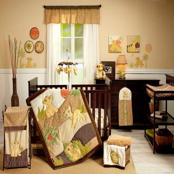 Disney Lion King Simba's Wild Adventure 7 Piece Nursery Crib Bedding Set