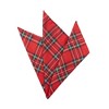 Jacob Alexander Men's Red Christmas Plaid Pocket Square Handkerchief - 2 of 4