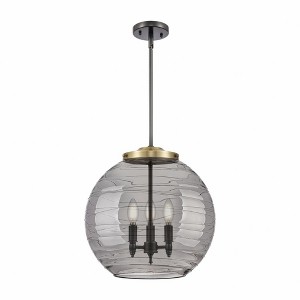 Athens Deco Swirl - 3 Light Pendant In Industrial Style-17.13 Inches Tall and 15.75 Inches Wide - 1 of 1