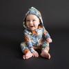 Toddler Little Monsters French Terry Hooded Romper - Posh Peanut - 3 of 4