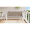vidaXL Garden Bench Cushion Taupe 59.1"x(19.7"+19.7")x2.8" Oxford Fabric - 3 of 4