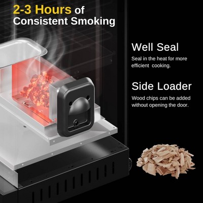 East Oak 30-Inch Black Electric Smoker with Digital Control and 4 Racks
