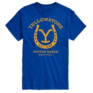 Men's - Yellowstone - Horseshoe Lockup Short Sleeve Graphic T-Shirt - 1 of 4