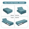 NicBex Convertible Sleeper Chair,Modern Multi-Function Folding Sofa Bed with Storage Pocket,Couches with USB Port for Living Room,Teal - 4 of 4