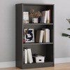 AZL1 Life Concept Decorative Bookshelf Freestanding Bookcase with Adjustable Shelves, 3 Layer for Offices, Living Rooms, Gray, 11.6"*24.4"*44.1" - 2 of 4