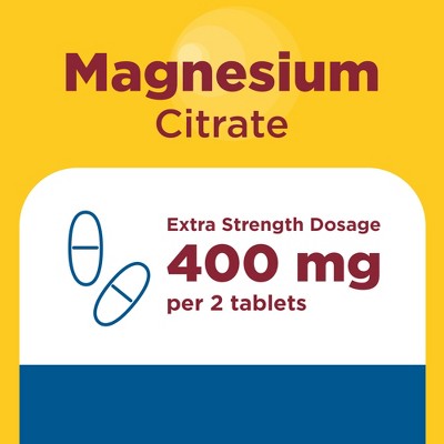 Nature Made Extra Strength Dosage Magnesium Citrate Tablets, Bone and Muscle Support - 60ct