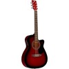 Rogue RA-090 Concert Cutaway Acoustic-Electric Guitar Red - 3 of 4